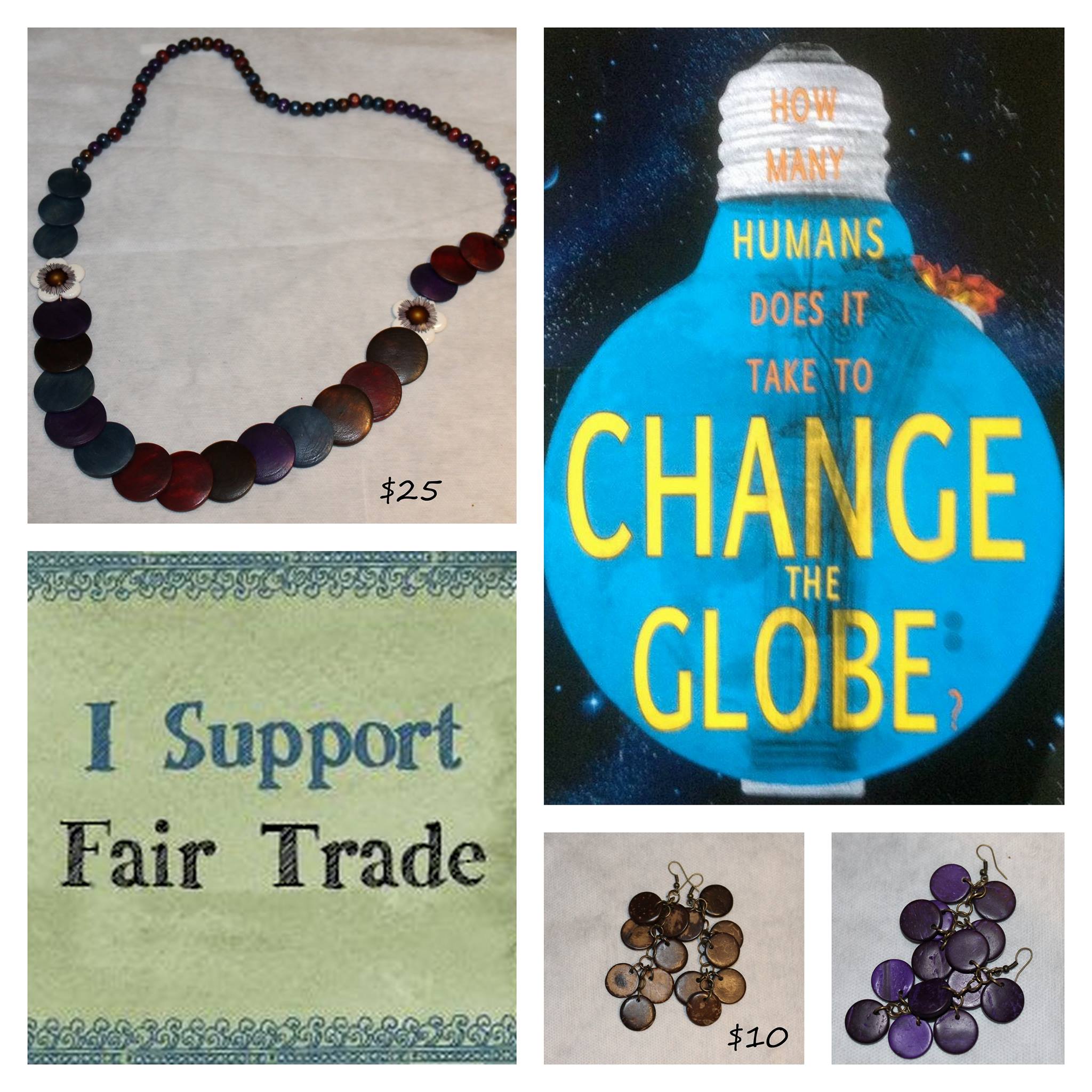 Fair Trade crafts on display